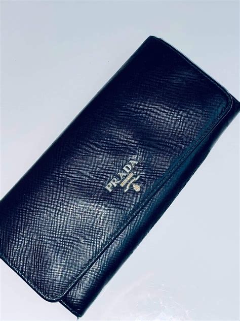 prada canvas wallet|authentic Prada wallet sale.